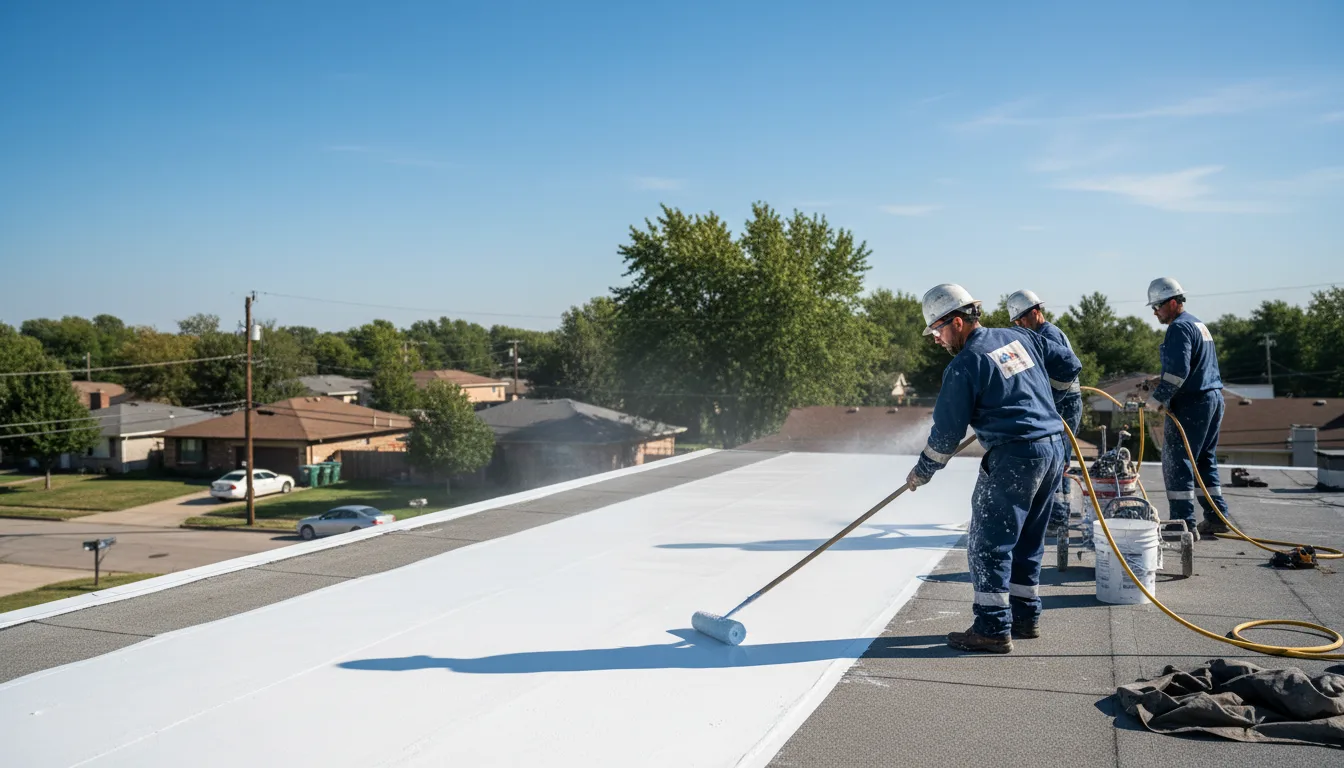 Commercial roof coating in Spencer, IA near me